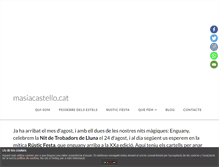 Tablet Screenshot of masiacastello.cat